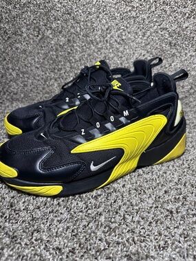 Nike Zoom 2K ' Black & Yellow Zoom Athletic Sneakers